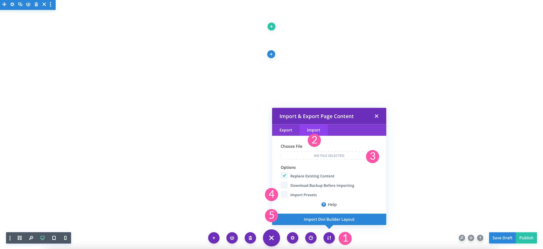 import json visual builder
