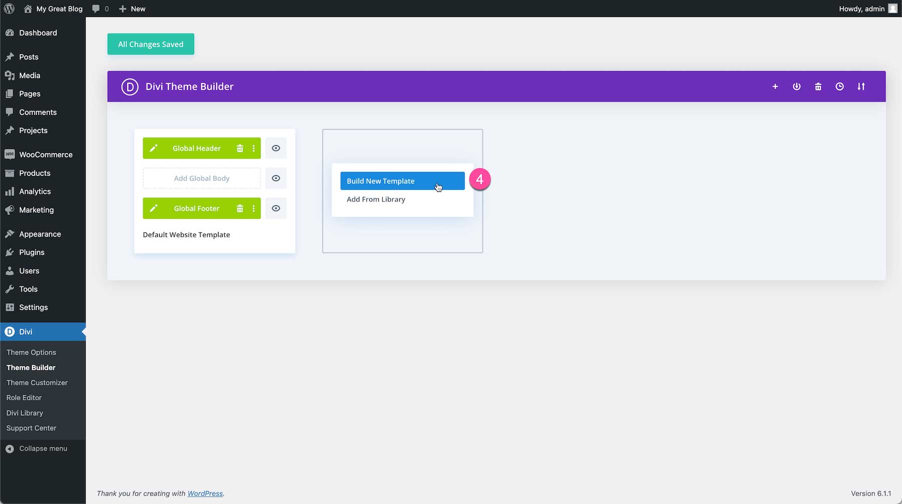 Build a New Template