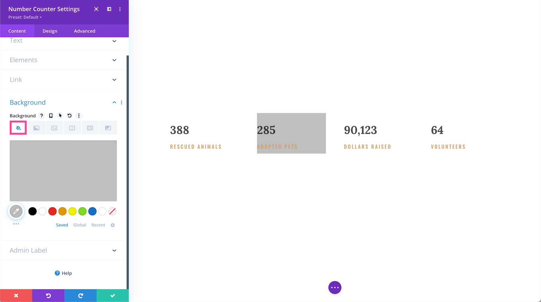 How to add a background color