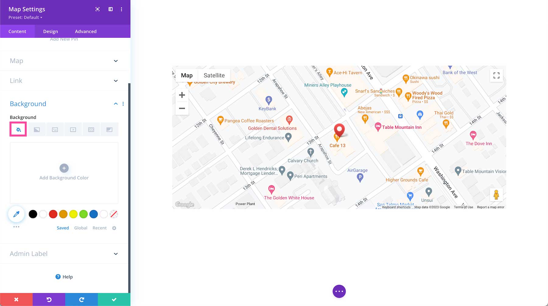 How to add a background color