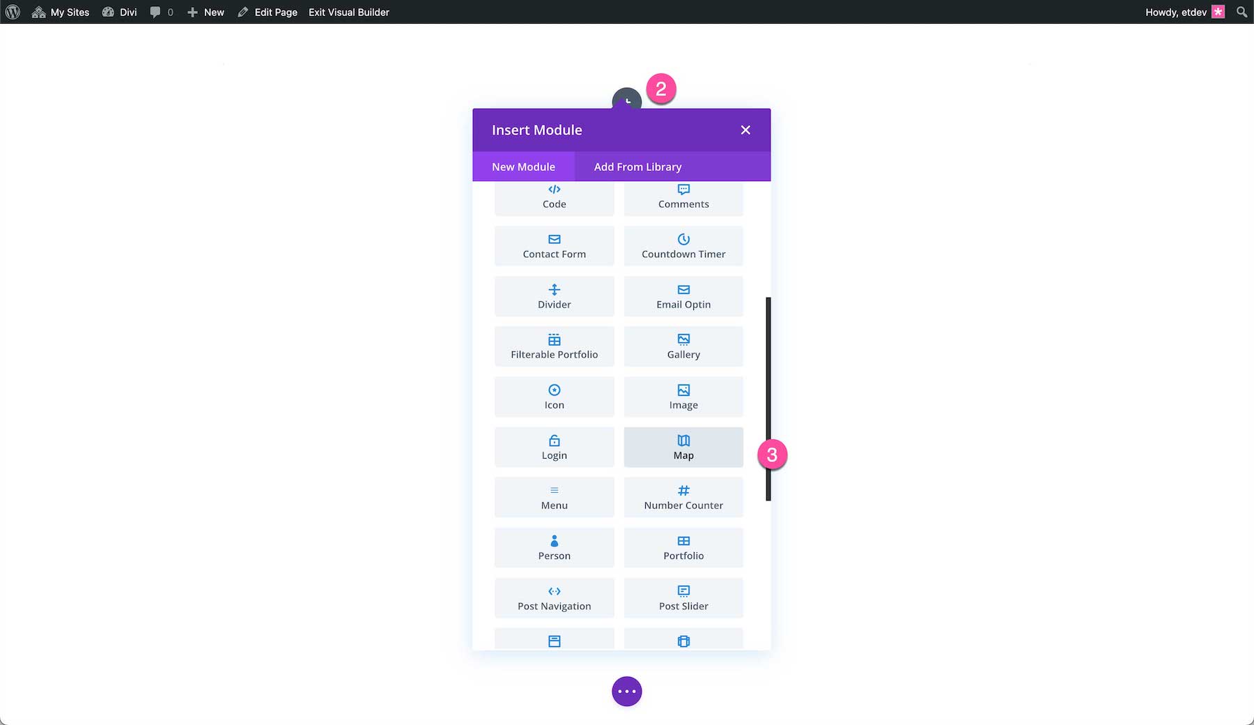 How to add the Divi Map Module to your page