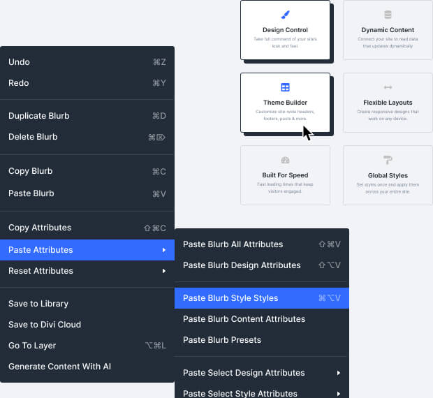 Copy and Paste Attributes