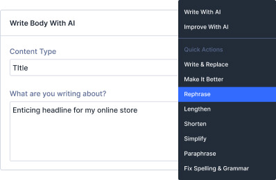 Write And Refine Text With Divi AI