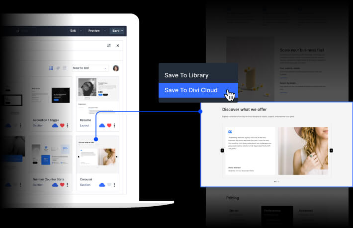 Divi Cloud Screenshots