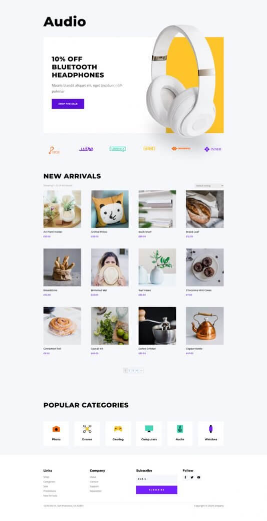 Electronics store layout