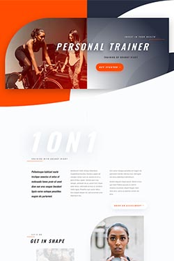 Personal Trainer Layout Preview
