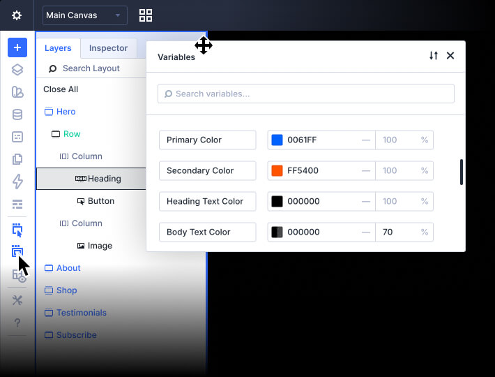 Workspace customization