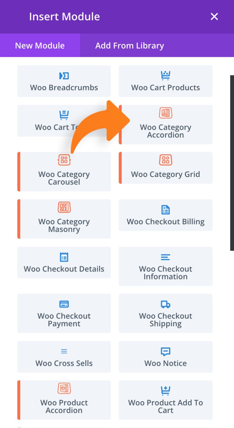 Product Category Accordion Screenshot 1