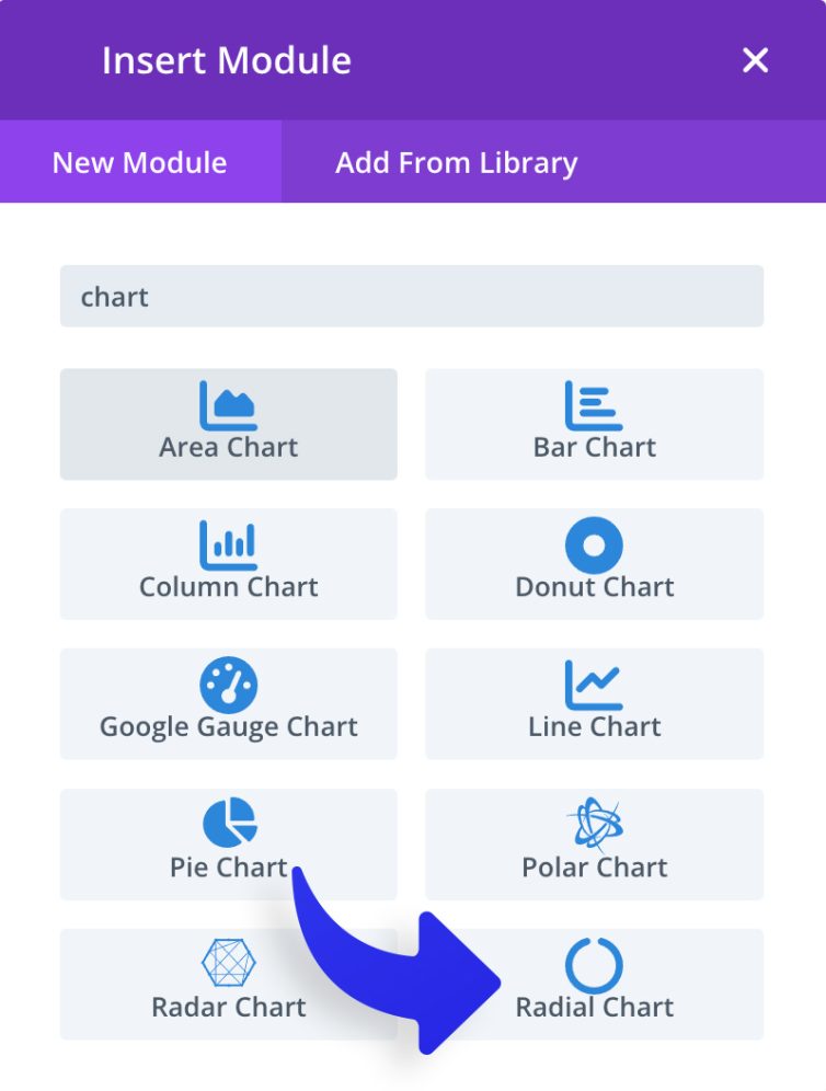Radial Chart Screenshot 1
